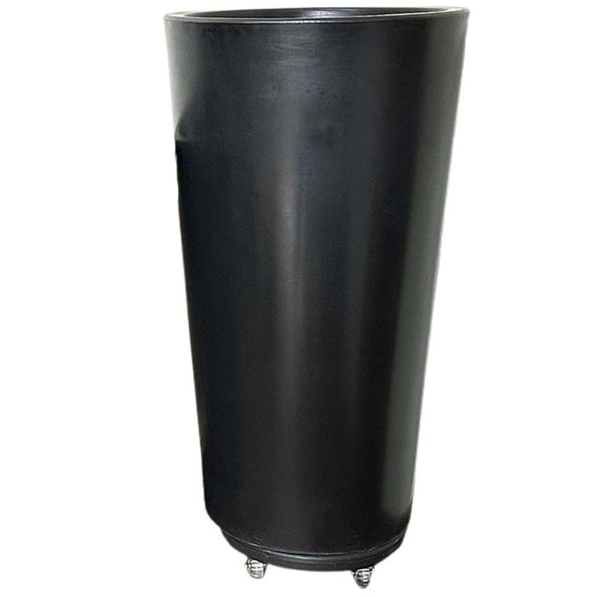 Kit Vaso Damasco Brilhante + Suporte com Rodinhas