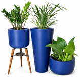 Kit 3 Vasos Cônico + Doha para Decoração Externa