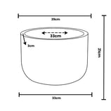 Vaso Bacia Linha Doha com Tripé de Madeira