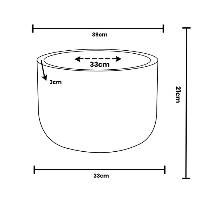 Vaso Bacia Linha Doha com Tripé de Madeira