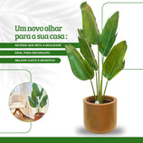 Planta Artificial Bananeira de Jardim Árvore Realista 1,15m