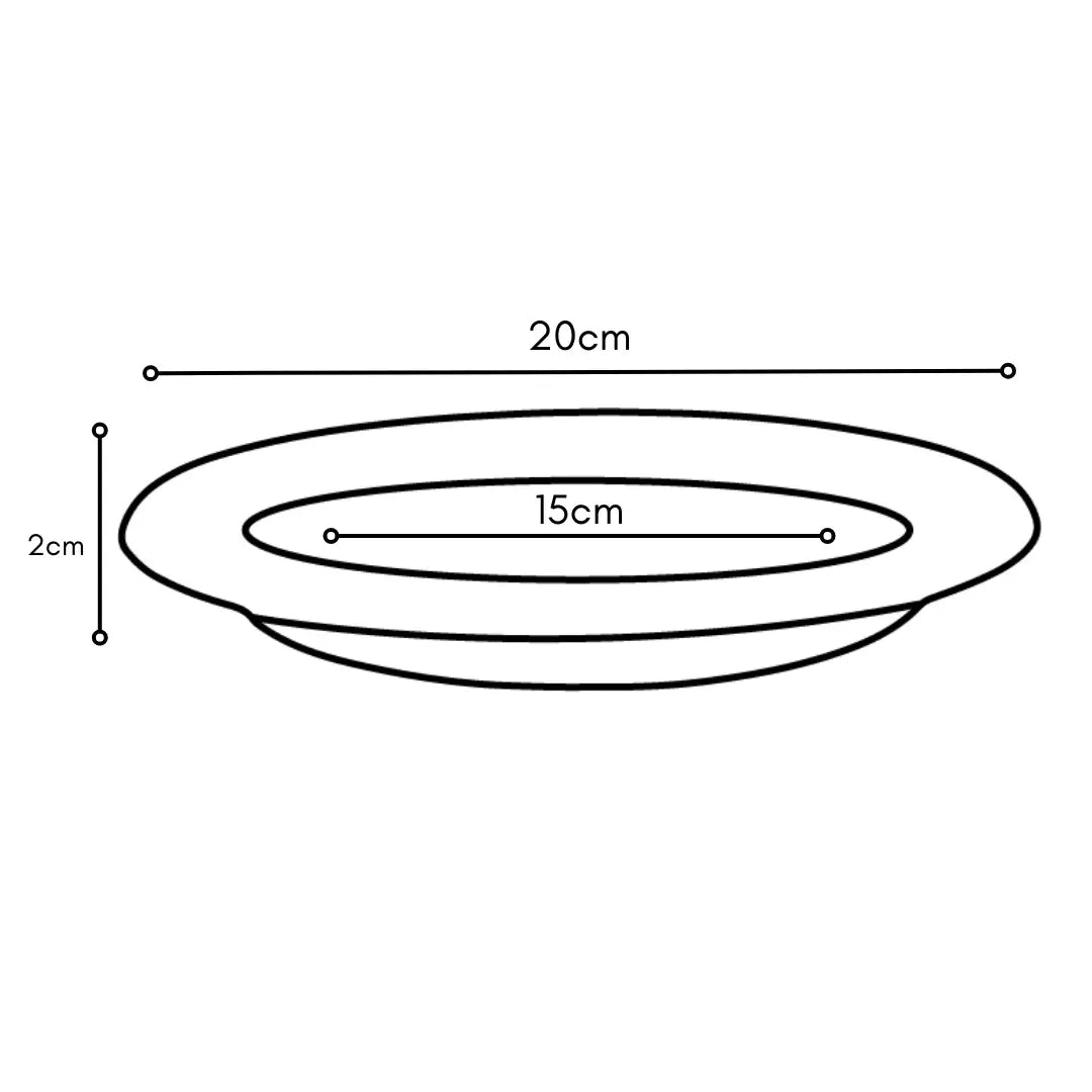 Prato Plástico para Vasos Redondos