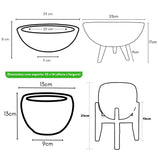 Kit 3 Vasos Pequenos para Espaços Compactos