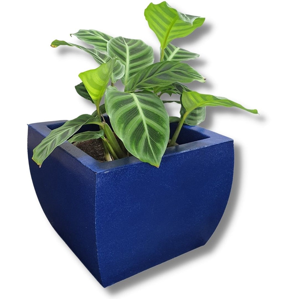 Vaso Cachepot Quadrado em Polietileno 14x17cm