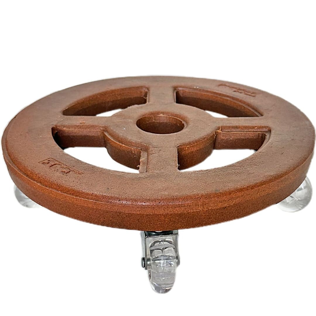 Suporte com Rodas de Silicone para Vasos Redondos