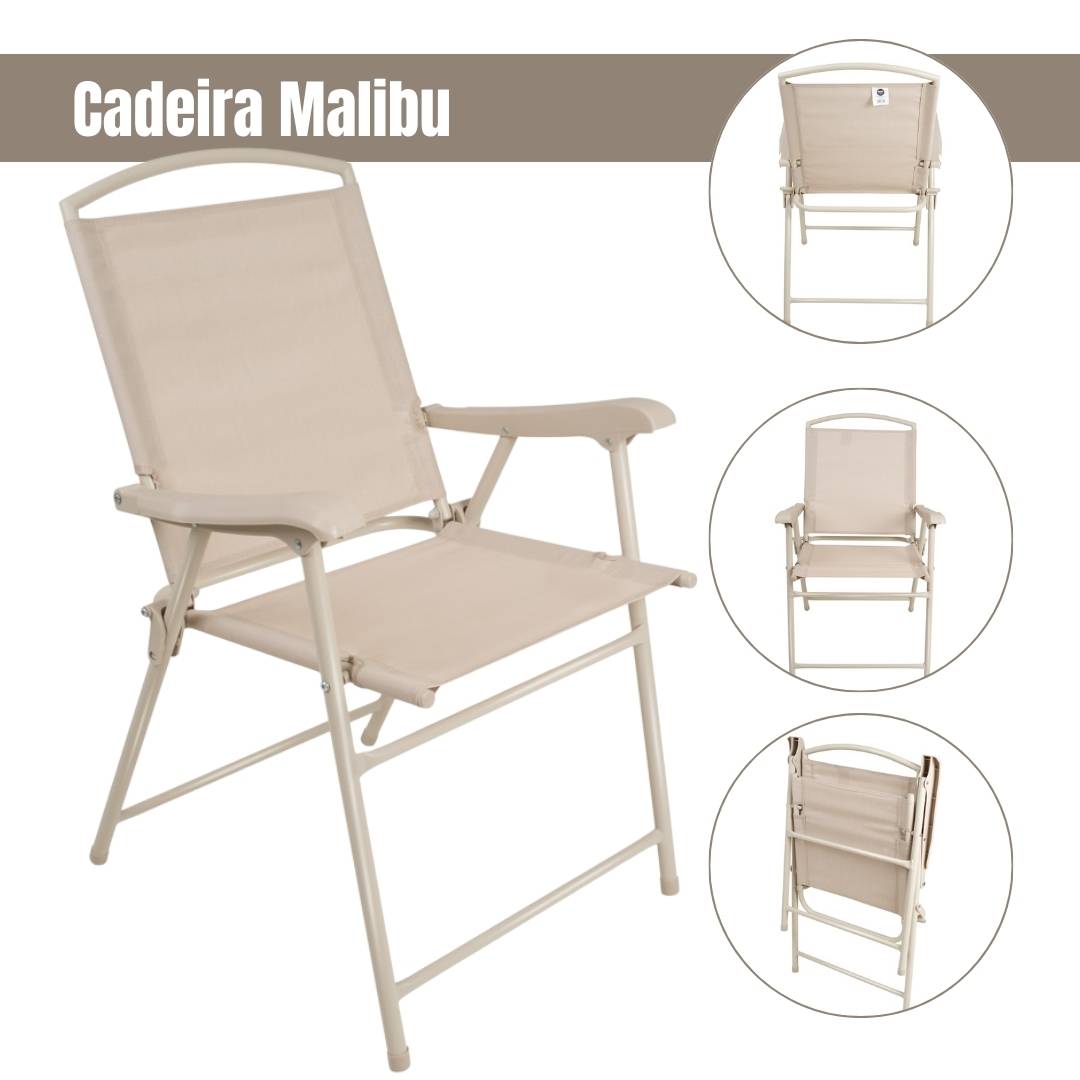 Conjunto Mesa + 4 Cadeiras + Guarda Sol Para Jardim