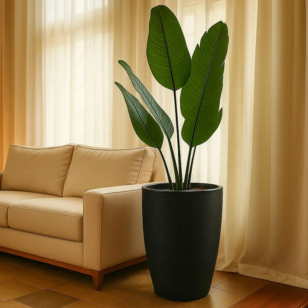 Vaso Pequim em Polietileno Texturizado 68x42cm