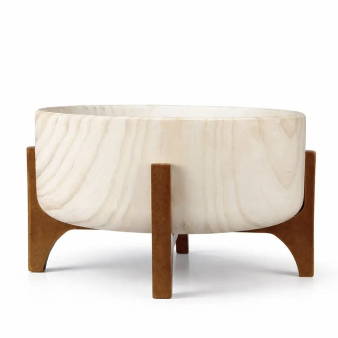 Vaso Bacia Linha Genebra com Suporte de Madeira