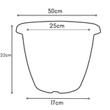 Vaso Redondo Linha Siena em Polipropileno