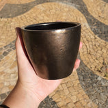 Vaso Cachepot de Cerâmica Esmaltado Brilhante