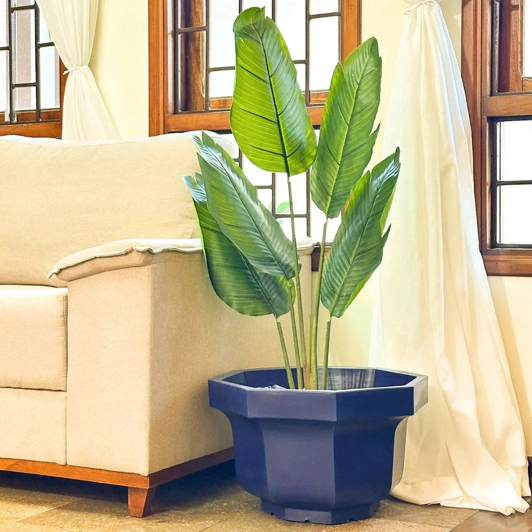 Vaso Oitavado Siena em Polietileno 48cm