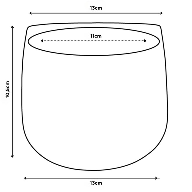 Vaso Cachepot em Cerâmica com Textura