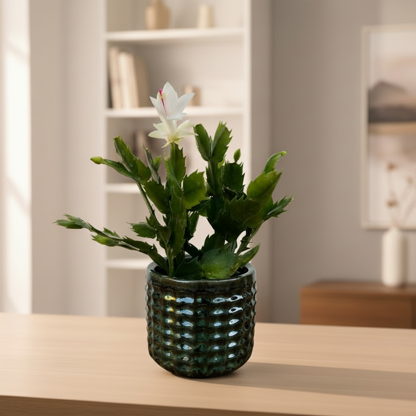 Vaso Cachepot em Cerâmica com Textura