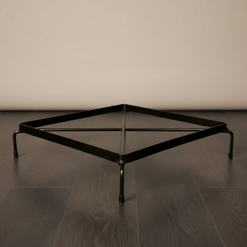 Suporte de Ferro Rasteiro Quadrado