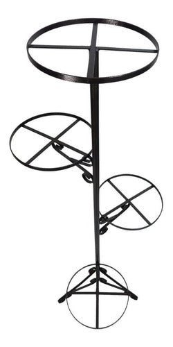 Suporte de Chão em Ferro para 4 Vasos 60x140cm