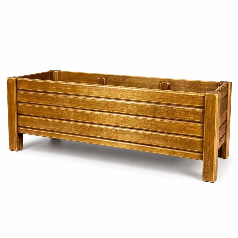 Jardineira de Madeira Ripada - Tamanhos Grandes