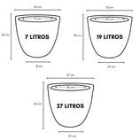 Kit 5 Vasos Berlim Texturizado