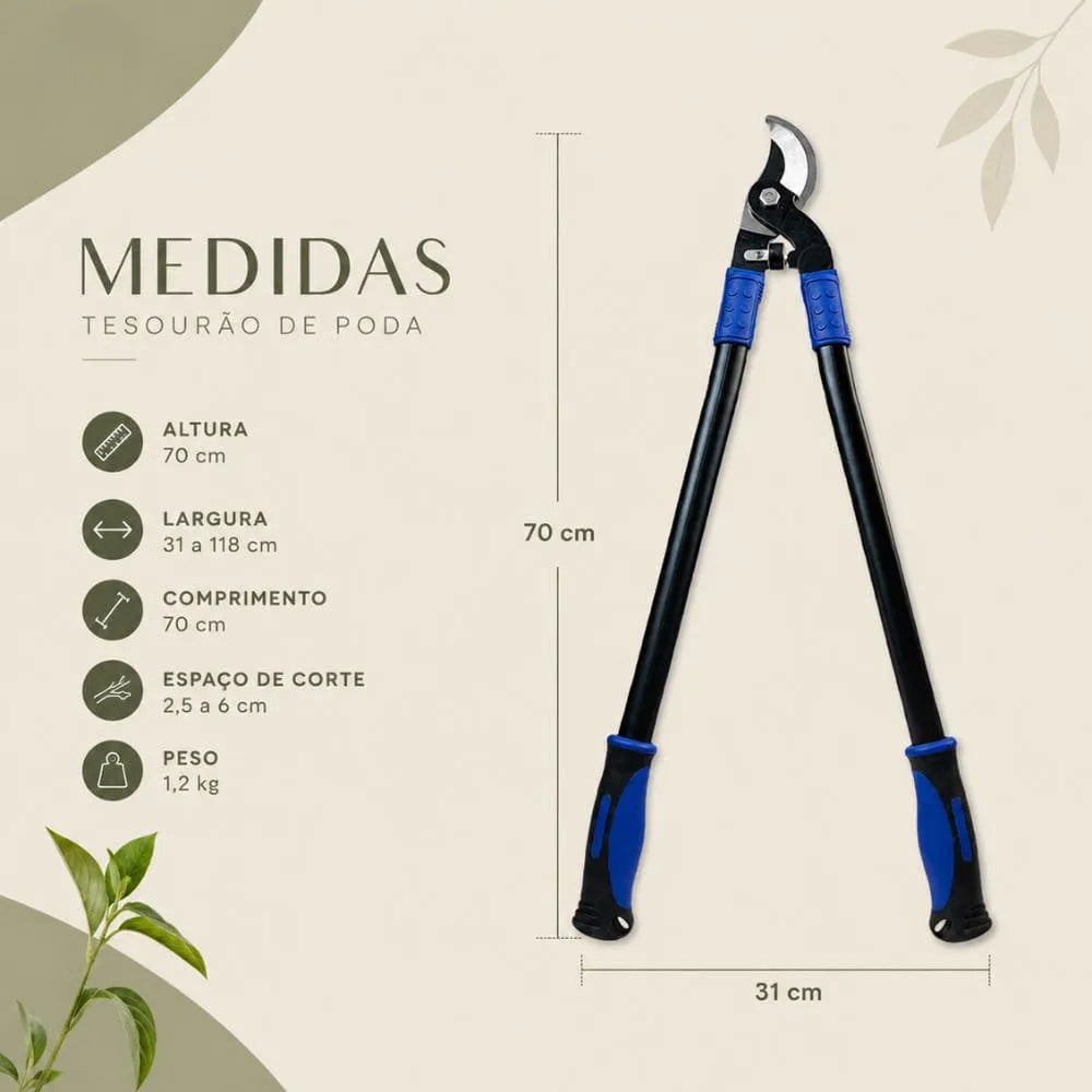 Tesoura de Poda Profissional para Galhos Grossos