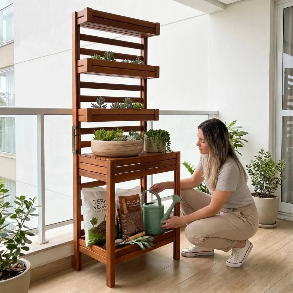 Mesa Bancada Vertical para Jardinagem