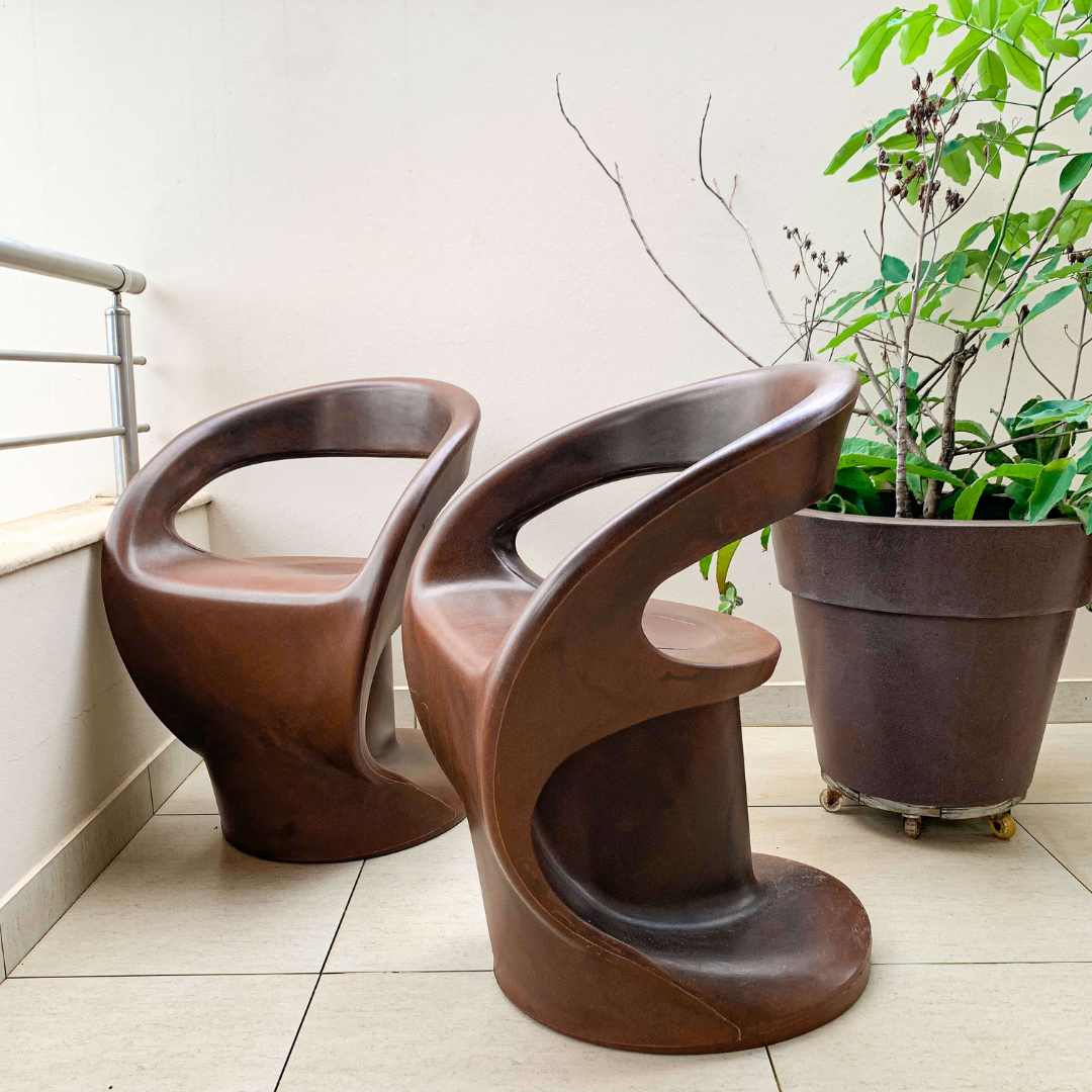 Conjunto Mesa de Centro com Champanheira + 2 Cadeiras Astúrias