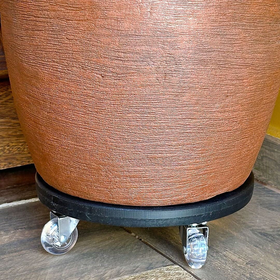 Suporte com Rodas de Silicone para Vasos Redondos