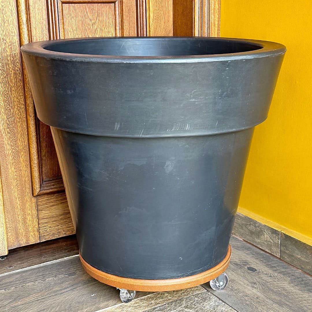 Suporte com Rodas de Silicone para Vasos Redondos