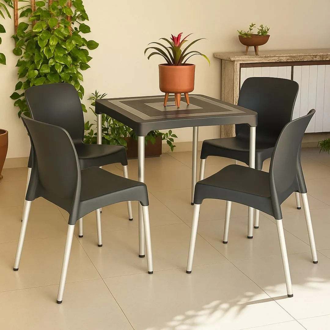 Kit Mesa com 4 Cadeiras - Sec Line da Injeplastec
