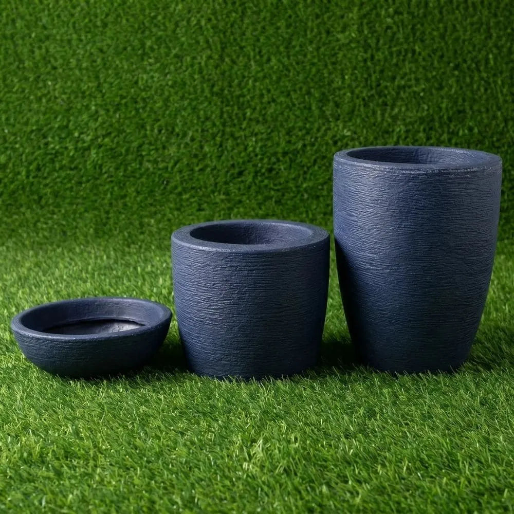 Kit 3 Vasos Texturizados Pequenos