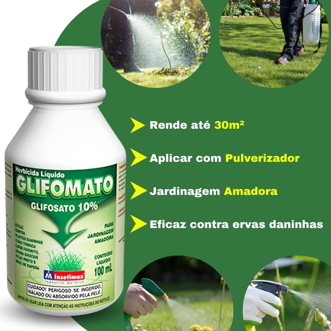 Glifomato Elimina Mato Insetimax 100ml