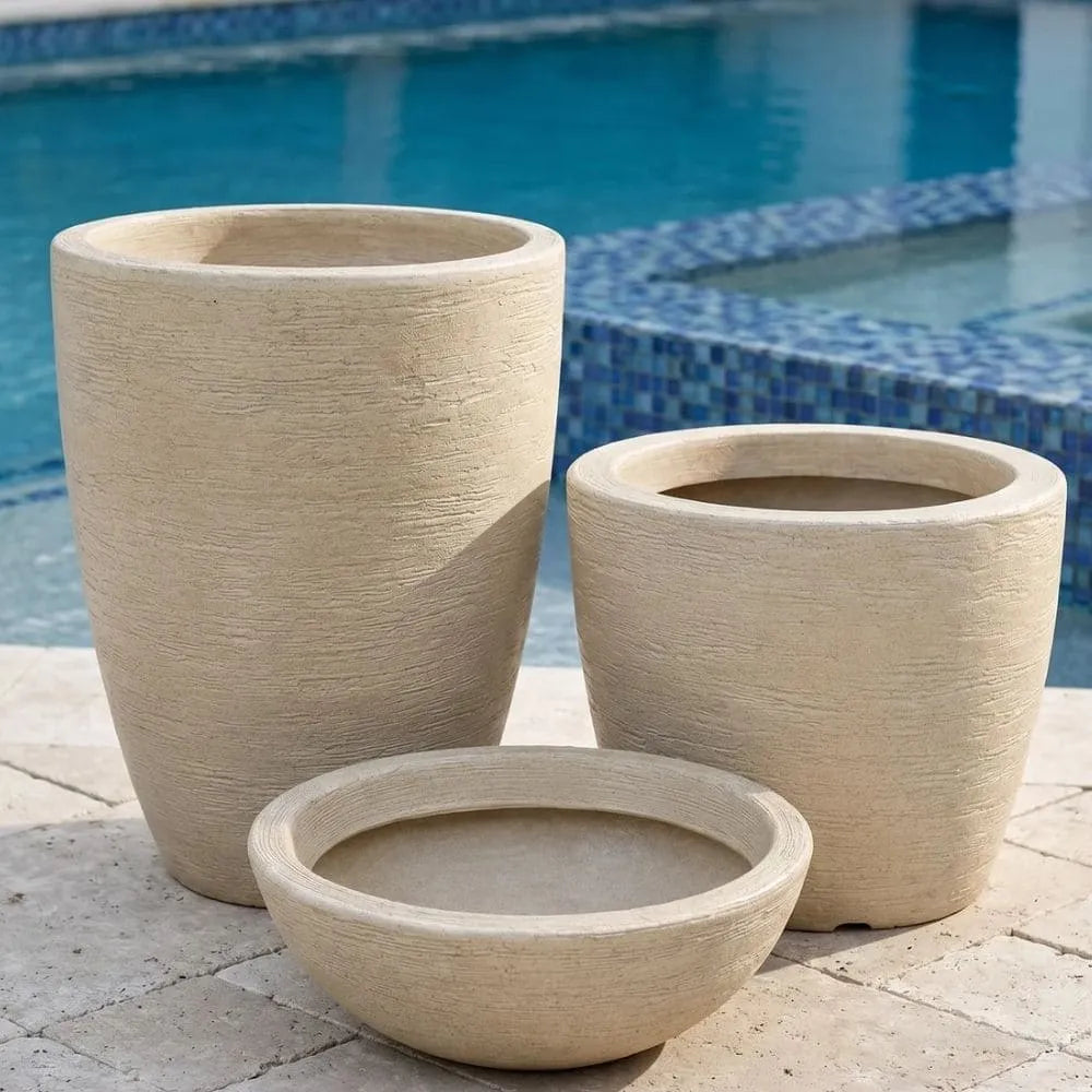 Kit 3 Vasos Texturizados Médios