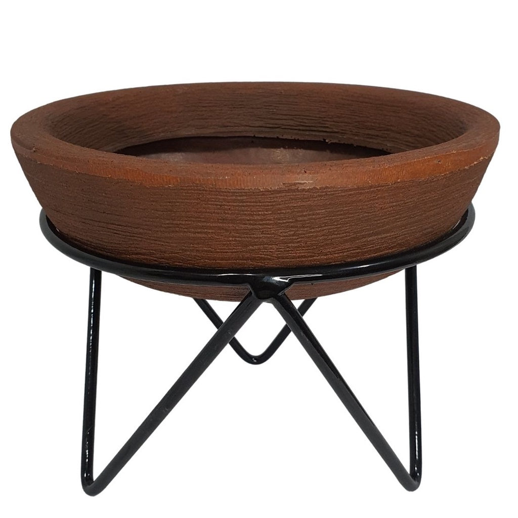 Suporte Tripé Redondo de Ferro 20cm