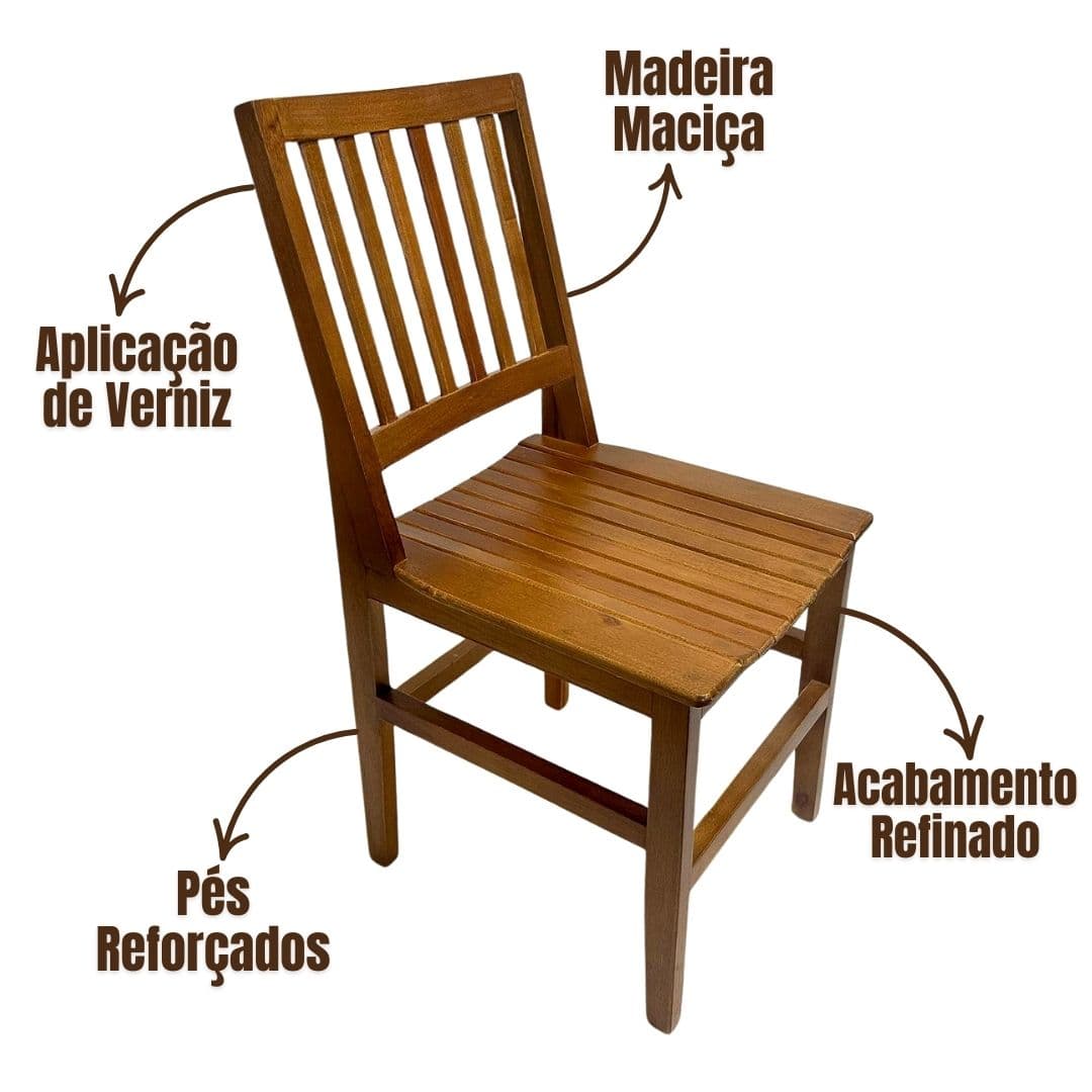 Cadeira Ana Hickmann de Madeira Maciça