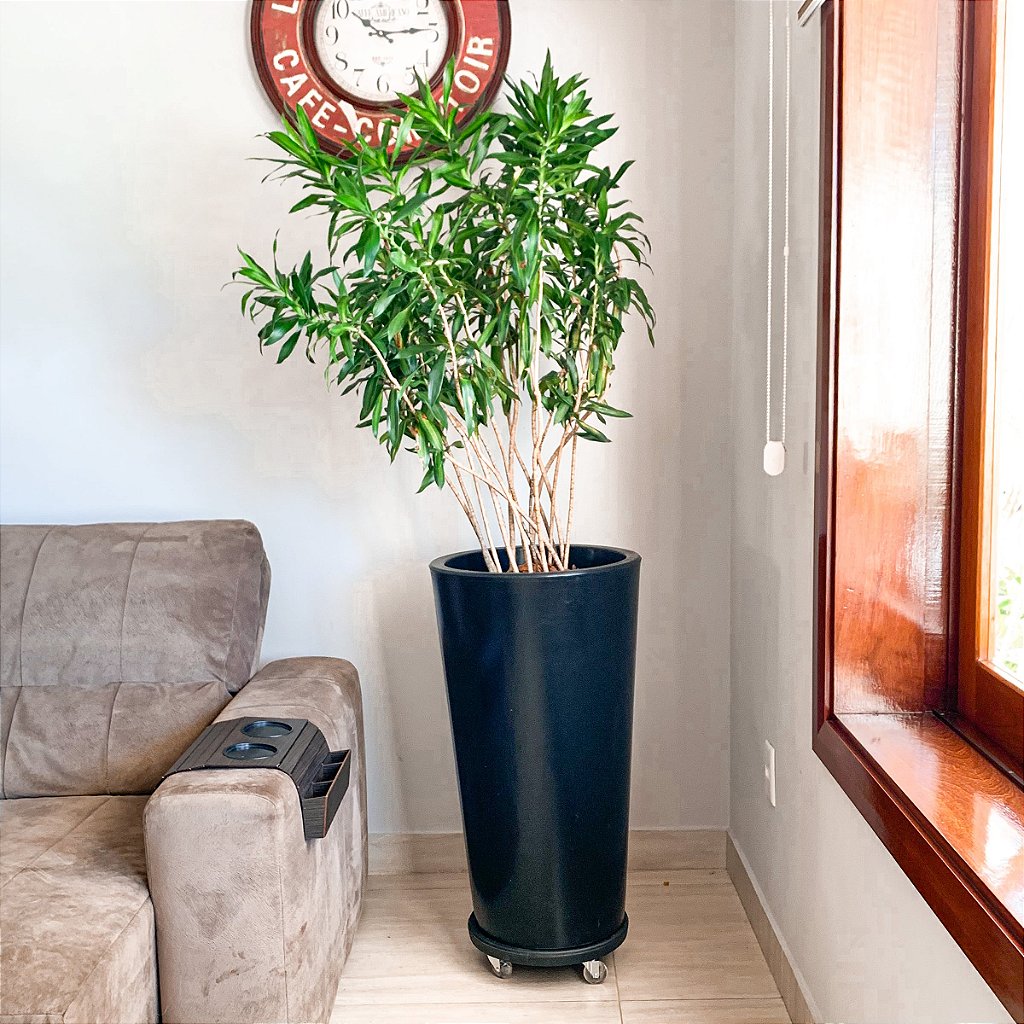 Vaso Brilhante Damasco em Polietileno