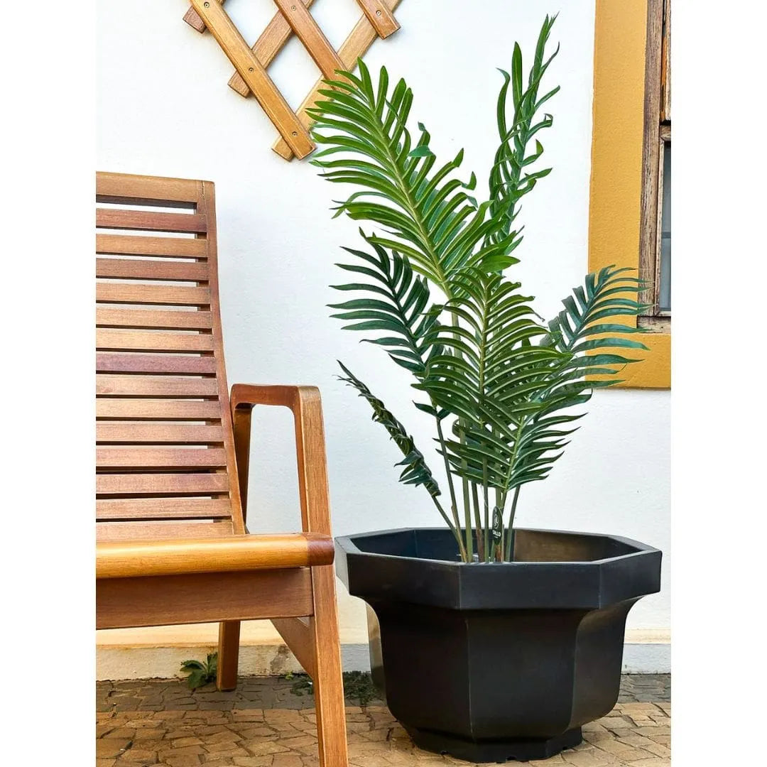 Vaso Oitavado Siena em Polietileno 48cm