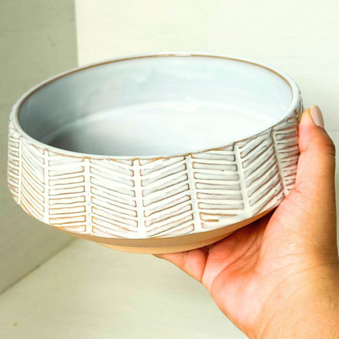 Vaso Cachepot Bacia de Cerâmica