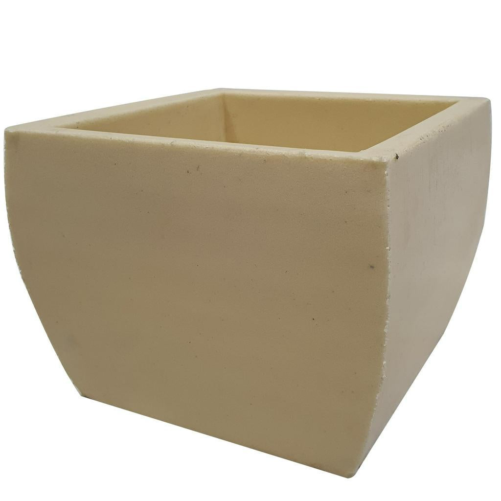 Vaso Cachepot Quadrado em Polietileno 14x17cm
