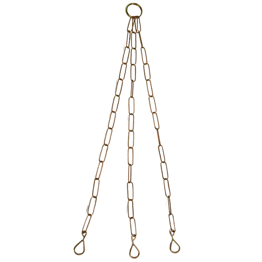 Kit com 12 Correntes Triplas 64cm para Vasos Suspensos