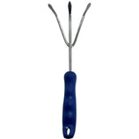Ancinho de Mão 3 Dentes em Aço com Cabo Plástico Emborrachado 31cm