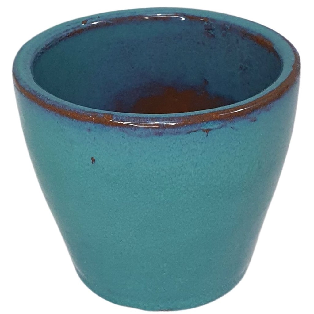 Vaso Cachepot de Cerâmica Esmaltado Brilhante