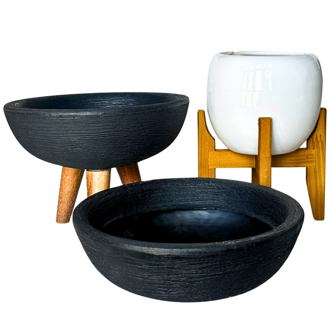 Kit 3 Vasos Pequenos para Espaços Compactos