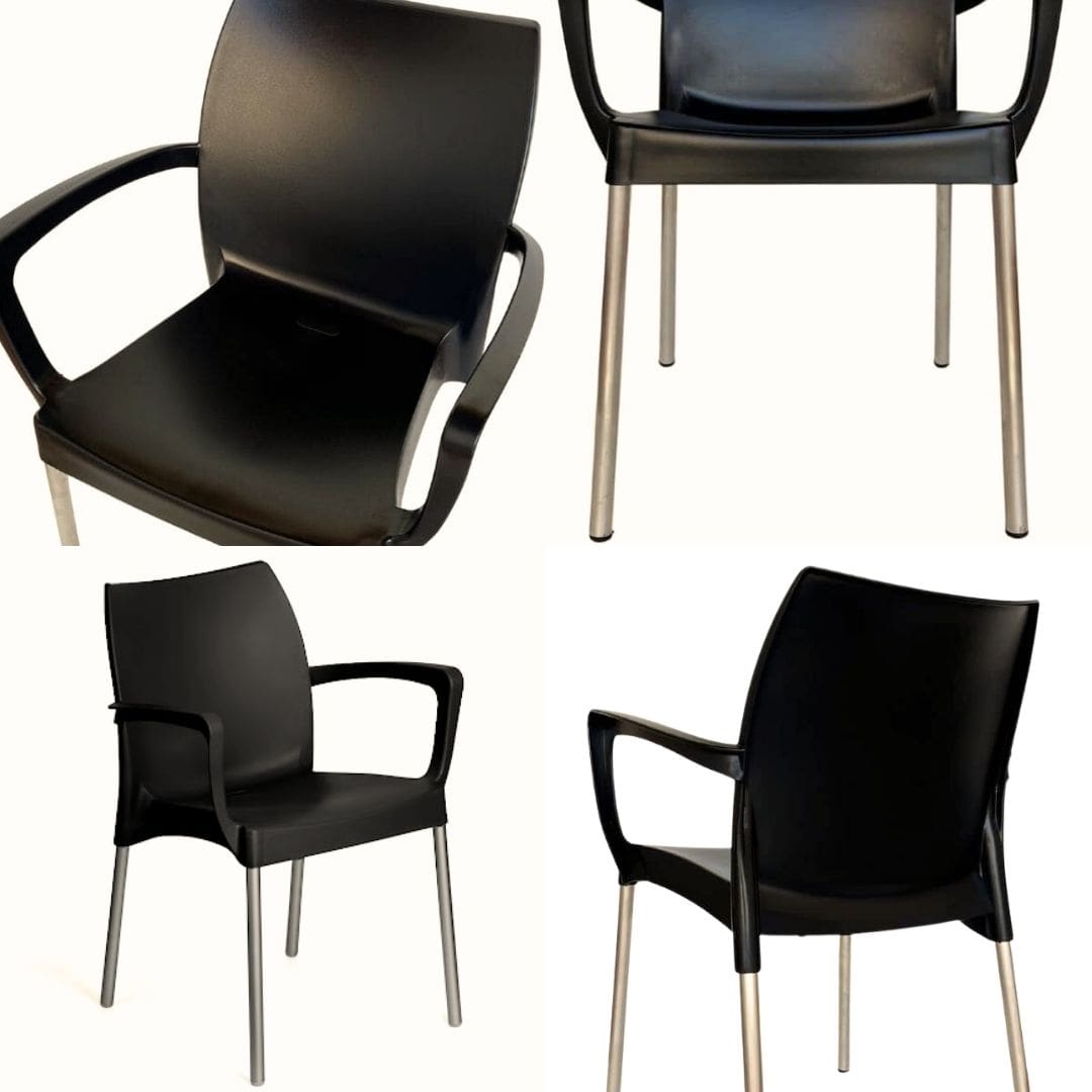 Kit Mesa com 4 Cadeiras Poltrona - Sec Line da Injeplastec