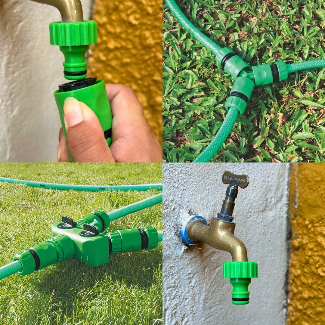 Kit 2 Engates Rápidos com Adaptador para Torneira