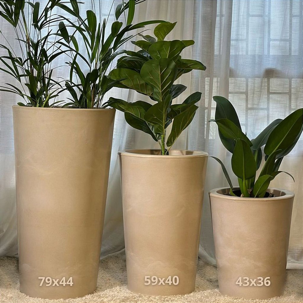 Vaso Brilhante Damasco em Polietileno