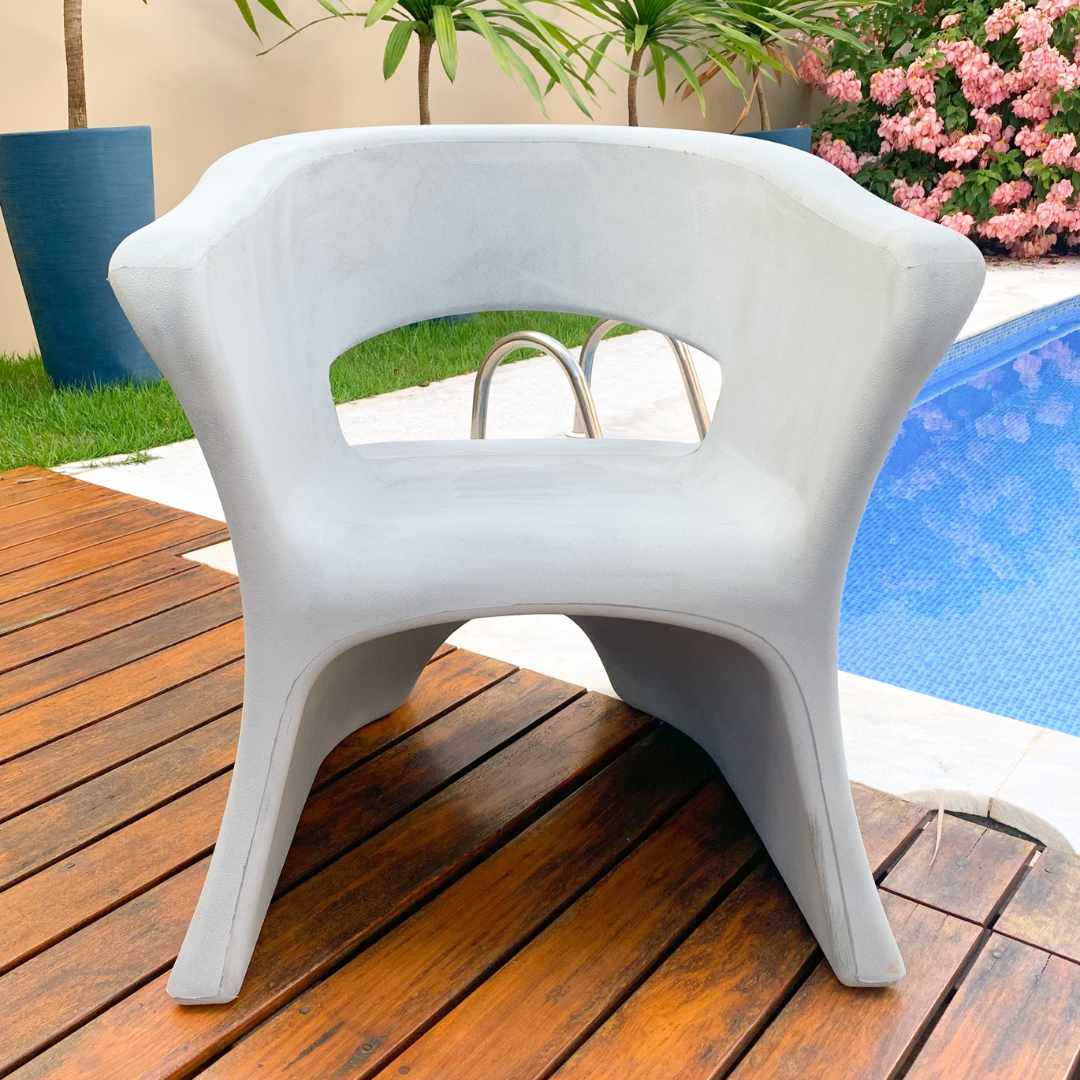 2 Cadeiras e Mesa Decoração Jardim Varanda Kit Copacabana