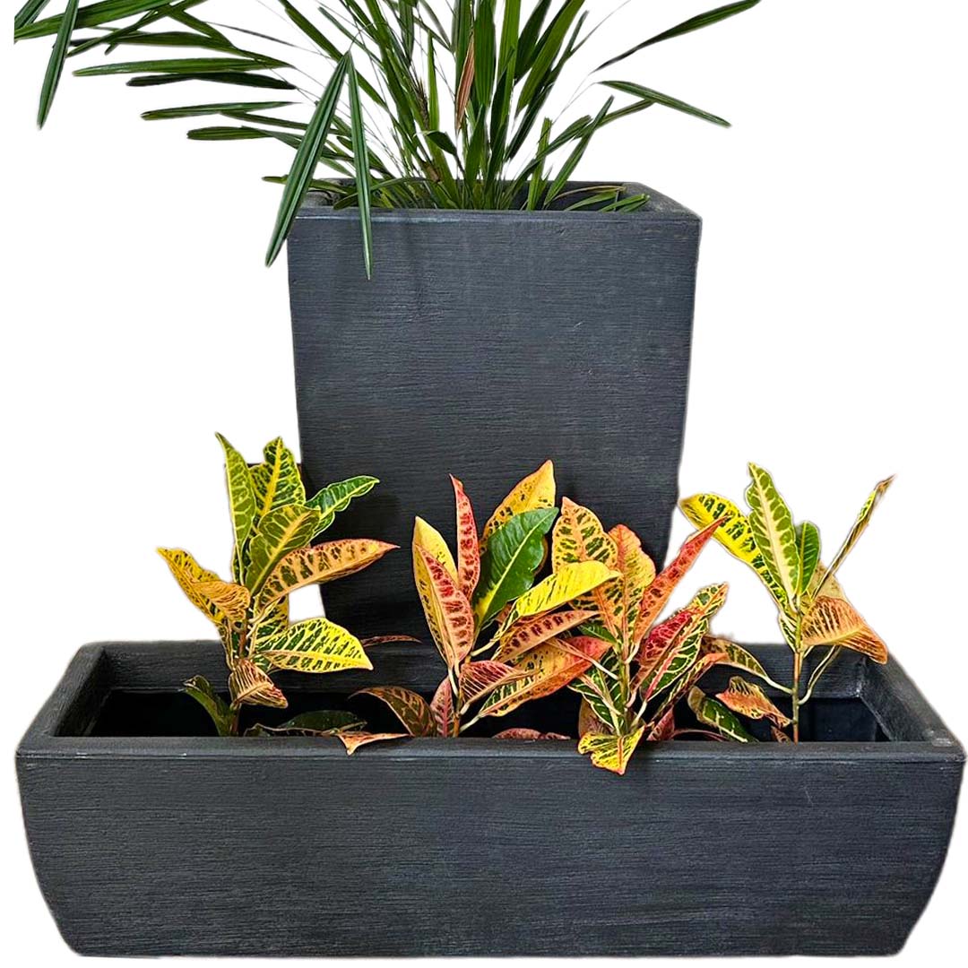 Kit Vaso + Suporte + Jardineira para Decoração Externa