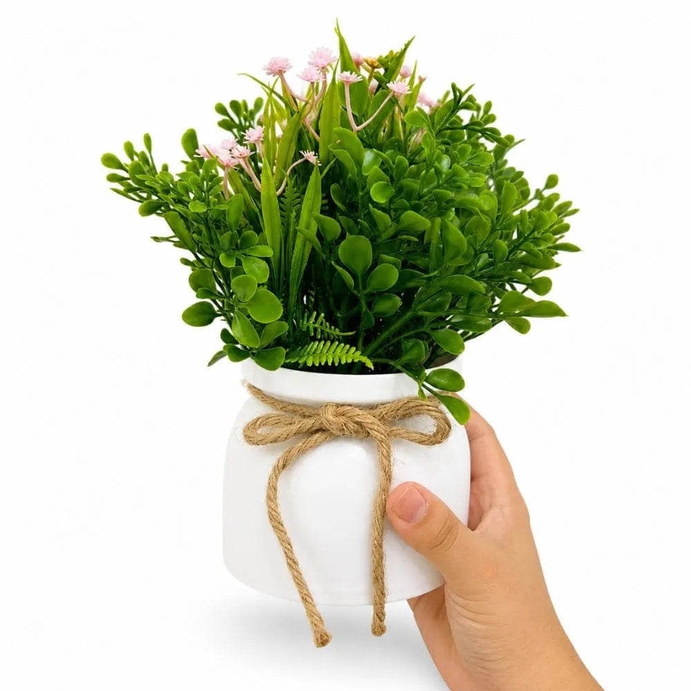 Vaso Decorativo com Flor Artificial