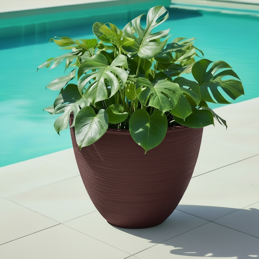 Vaso Berlim Texturizado em Polietileno - Tamanhos Grandes