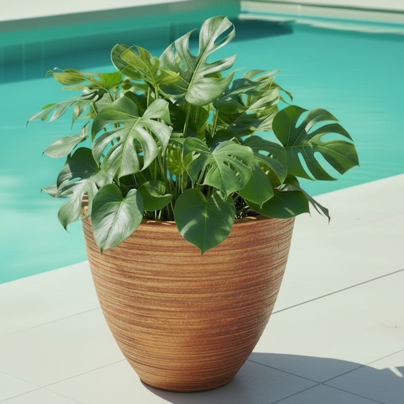 Vaso Berlim Texturizado em Polietileno - Tamanhos Grandes