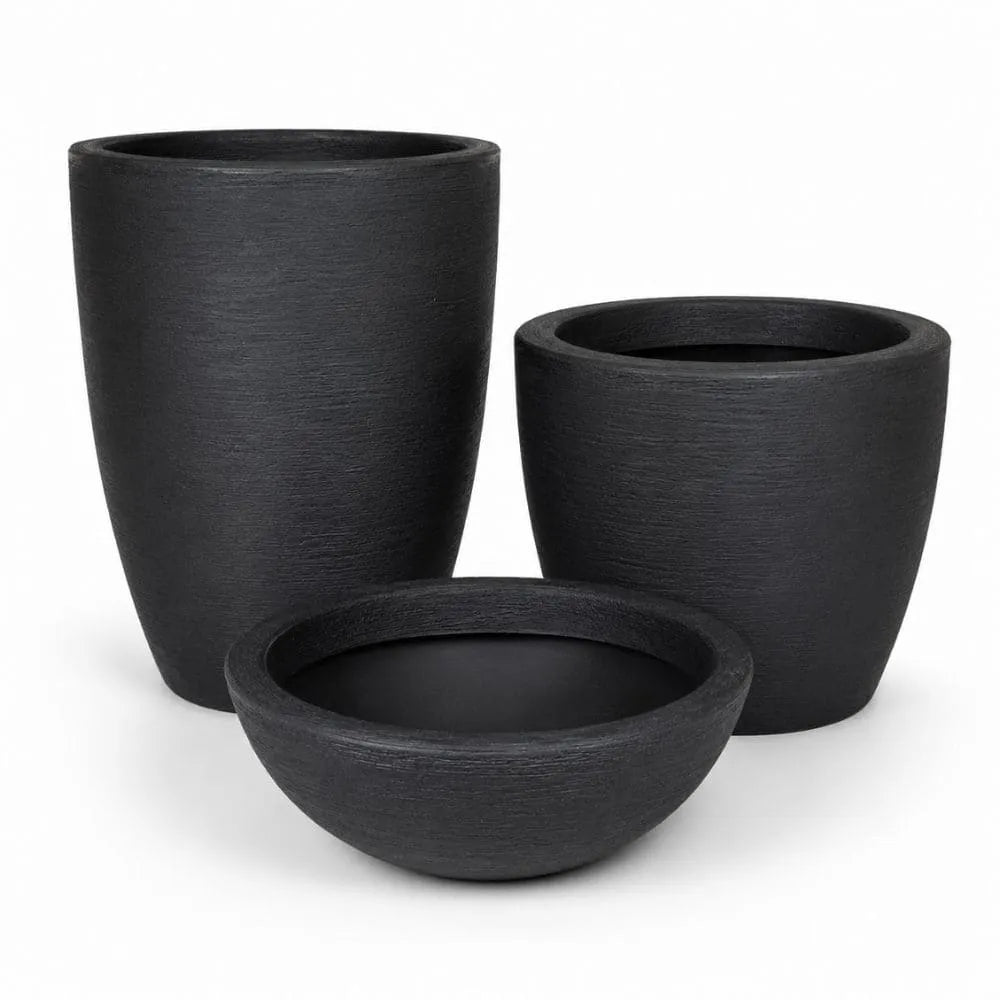 Kit 3 Vasos Texturizados Médios