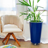 Vaso de Planta e Suporte com Roda Para Decoração Kit 2 Peças